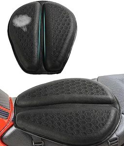 ESEWALAS Universal Motorcycle Seat Cushion,Motorcycle Gel Seat Pad with 3D Honeycomb Shock-Absorbing Breathable Seat Cover,3D Honeycomb Shock Absorbing Seat Pad,Stay Cool Comfortable for Long Ride