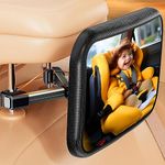 auvstar Baby Car Mirror for Back Seat, Upgrade Hook Clip Design Rear View Baby Seat Mirror 360° Rotatable Safest Shatterproof Back Seat Mirror For Car,Baby Rear View Mirror for Rear Seat Safety
