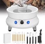 PaNt Pottery Wheel Machine Touch LCD Pottery 25CM 350W Electric Pottery Wheel 200 r/min Pottery Wheel Forming Machine with Detachable Washable Basin, 11pcs of Clay Knife Set for Beginners DIY Clay Art