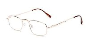 Rectangle Reading Glasses in Gold b