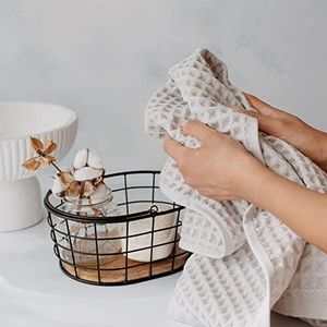 sea me at home Grande serviette de bain en coton turc (86,4 x 177,8 cm) – Serviettes de spa luxueuses pour le bain, la plage ou la piscine (gris clair)