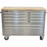 Trinity 48 in. Stainless Steel Tool Cabinet and Tool Chest Combo or Workbench