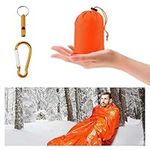 Bivvy Bag - Outdoor Waterproof Sleeping Bag, Camping and Hiking Reusable Emergency Tent Bag, Bivy Bags for Warm, lightweight and cold-proof outdoor, Portable Survival Bags(Orange)