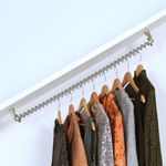 Zebedee Hanging Rail - The Any Angle Clothes Rail Ceiling Clothes Rail For Sloping Ceilings, Loft Wardrobe, Attic Wardrobe, Loft Storage and Understairs Spiral Coat Rack (900 mm)