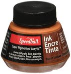 Speedball 2-Ounce Super Pigmented Acrylic Ink, Burnt Umber