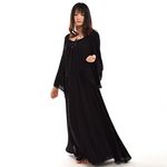 BLESSUME Medieval Renaissance Women Gown Dress Black