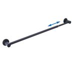 JAZBREY Adjustable Magnetic Towel Bar Holder for Refrigerator, Magnet Classroom Flip Calendar Chart Rod for Whiteboard, Fridge Top Guard Rack Stop Items from Falling, 18-31.5 inches, Black