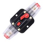 ZOOKOTO 12V-24V DC 10A Car Audio Inline Circuit Breaker Reset Fuse Holders Inverter for Stereo Switch System Protection 10 Amp