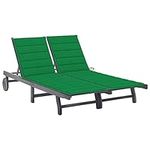 EVURU 2-Person Patio Sofa Bed with 