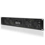 AC Infinity CLOUDPLATE T7, Quiet Rack Mount Fan Panel 2U, for Cooling Home Theater, AV, Studio, Audio 19” Racks