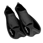 Trybesty Swim Fins,Short Snorkel Fins Travel Size Flippers for Snorkeling Diving Swimming Adult Men Women