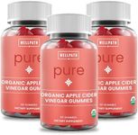 WellPath Pure ACV Apple Cider Vinegar Gummies (3 Pack) with The Mother - USDA Organic Gummy - Raw Apple Cider Vinegar with Mother Supplements - ACV Gummies - 180 Ct