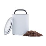 Airscape Coffee Storage Canister (2.2 lb Dry Beans) - Extra Large Kilo Size Food Container, Patented Airtight Lid with Two Way Valve Pushes Air Out to Preserve Food Freshness (Matte Gray)