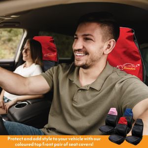 Xtremeauto Black Car Seat Covers – Universal Fit, Full Set