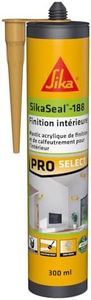 SIKA - Mastic acrylique - SikaSeal-188 Finition Intérieure bois clair - Joint statique de finition et calfeutrement - Usage intérieur - 300 ml