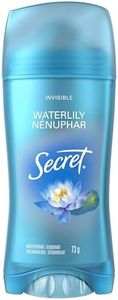 Secret Invisible Solid Antiperspirant and Deodorant, Waterlily Scent, 73 g