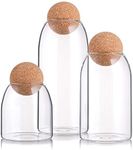 Suwimut 3 Pack Glass Jar with Airti