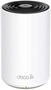 TP-Link Deco XE75 Pro AXE5400 Whole Home Tri-Band Mesh Wi-Fi 6E System, Gigabit Ports, AI-Driven Mesh, cover up to 2,900 ft2, Connect up to 200 devices,1.7 GHz Quad-Core CPU, HomeShield, 8K,Pack of 1