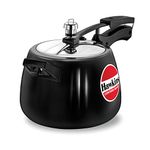 Hawkins Contura Black 4 Litre Pressure Cooker, Hard Anodised Cooker, Handi Cooker, Black (CB40)