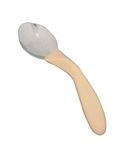 HOMECRAFT Angled Caring Cutlery, Arthritis Aids, For Weak Grip, Easy Grip Eating Utensils for Elderly or Disabled, Right Handed Spoon, Ivory, 1 count