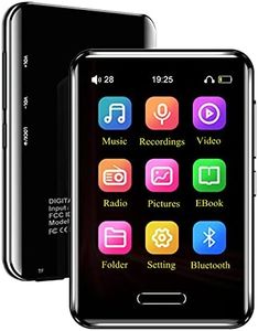 Hathcack 16GB Bluetooth MP3 Player - Portable 2.8”Full Touch Screen MP3 Music Player with Speaker FM Radio Voice Recorder & MP4 Support Up to 128GB