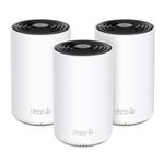 TP-link Deco XE75 Pro (3-Pack) 5400Mbps Gigabit Mesh Wi-Fi 6 Wireless Smart Router |1 x 2.5 Gbps Port, 2x Gigabit Ports|1.7 GHz Quad-Core CPU, White