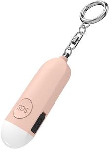 Personal Safety Alarm for Women Work with Apple Find My with 130DB Loud Speaker Safe Sound Personal Security Alarm Keychain with LED Lights Self Defense Keychain Siren (Pink)