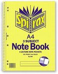 Spirax 599 3 A4 Subject Notebook, 300 Pages