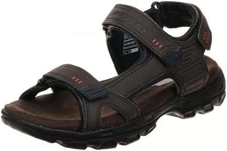 Skechers Men's GARVER-Louden Fisherman Sandal, Brown, 8 Wide US, Brown, 8