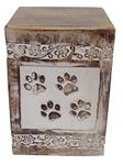 Purpledip Wooden Urn for Pet Ashes: Dog Cats Cremation Burial Urns Box, Large (12398A)