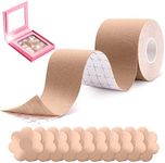 BUTTERFLIESSS Boob Tape Kit Breast Tape Breathable Boobtape Bra Tape Body Tape for Large Breasts with EXTRA Highlighter Breast Lift Tape