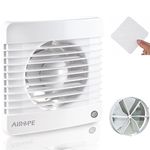 Airope Extractor Fan,6 inch / 150 mm Cover with Back Draft Shutter + Fly Screen Mesh,Low Noise dB(A) 33 and Low-watt 20 W,Wall/Ceiling for Bathroom,Kitchen,Toilet,5 Years Warranty