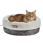 K&H Pet Products Thermo-Snuggle Cup Bomber (14" x 18") - Indoor Heated Cat Bed - MET Listed - Removable 4 Watt Heated Included