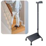 Aliseniors Upgraded Stair Climbing Cane - Enhanced Half Step Stair Lifts Seniors Step Helper for Easy Walking Up and Down Stairs - Adjustable Stair Steady Stairs Assist Aid for Men Women Elderly