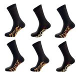 Bonjour - Six pairs of Women's DIABETIC EXTRA Wide Non Elastic Cotton Socks for Swollen Legs and Diabetics Extra Wide Top Designed for Wide and Problematic feet - UK Size 4-8 (Animal)