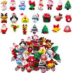 Haconba 66 Pieces Christmas Miniature Figurines Mini Crafts Resin Xmas Mini Resin Ornament for Snowy Winter Fairy Garden Dollhouse Decoration Pendant DIY