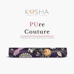 Premium Designer Yoga Mat For Men & Women - 4.5mm thick PUre Couture mats by Kosha Yoga Co. (Sanctuary By Night)