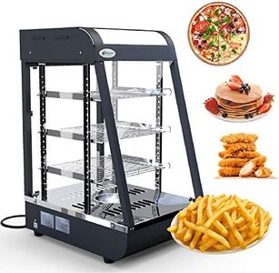 Commercial Food Warmer - Nurxiovo Countertop Pizza Warmers Display L15 x W19 x H25'' Pastry Patty Warmer Case for Buffet Restaurant Shop Heater Food Service