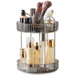 IJIAMY 360 Rotating Makeup Organiser, Spinning 3 Tiers Perfume Organiser, Skincare Cosmetic Organizer, Dressing Table Organiser for Lipsticks,Jewelery, Brush, Vanity Desk, Bedroom, Bathroom