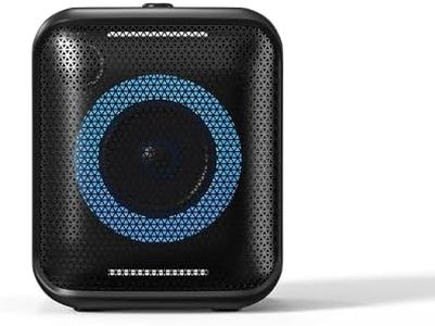F&D PA100 Bluetooth Party Speaker (Black) | Wireless Bluetooth Speaker | USB/AUX/FM | Up to 10hrs Playtime | Home Theatre | Multicolor LED Lights | Speaker for Laptop, Pc & Mobile