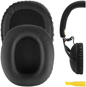 Geekria QuickFit Replacement Ear Pads for Marshall Monitor Headphones Ear Cushions, Headset Earpads, Ear Cups Cover Repair Parts (Black)