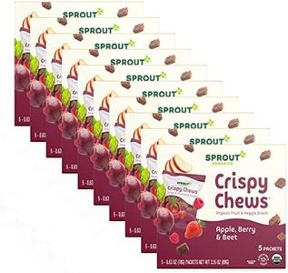Sprout Organic Toddler Snacks, Crispy Chews, Red Berry & Beet, 3.15 oz - Pack of 10