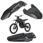 Dirt Bike Fenders,Motorcycle Front Rear Mudguards Fender Protector Plastic Fairing Kit for Talaria Sting MX3 MX4-Carbon Fiber Pattern