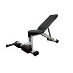 SLG-6011 Adjustable Utility Heavy Bench (Flat, Incline & Decline) - 6 Steps Adjustable, Home & Gym Purpose (Grey)