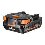 AEG - Pro Lithium Battery 18 V PRO18V 2.0 Ah - Compatible with any PRO18V and SUBCOMPACT Pro-Lithium tool and 100% Backward Compatible - 3 Year Warranty - Long Battery Life and Performance - L1820S