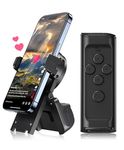 JIMZOO Remote Control Scrolling for TikTok, Page Turner for Kindle App, Bluetooth Camera Video Recording Remote, TikTok Bluetooth Remote Control with Magnetic Storage Phone Holder for iOS/Android/iPad