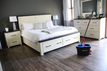 O-Cedar EasyWring Spin Mop – Grey Microfibre Floor Cleaning System