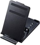 Sanwa Supply PDA-STN33BK Smartphone/Tablet Stand, Foldable, Thin & Mobile, 5 Adjustable Angles, Black