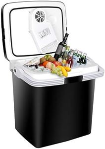 SUPER DEAL Pro 28QT(26L) Portable Electric Cooler and Warmer, Mini 12V DC Car Refrigerator Plug in Cooler Car Refrige for Camping, Fishing, Work Beach Picnic