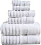 LANE LINEN Ribbed Cotton Bath Towel